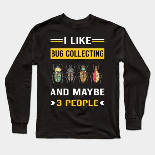 3 People Bug Collecting Insect Insects Bugs Long Sleeve T-Shirt